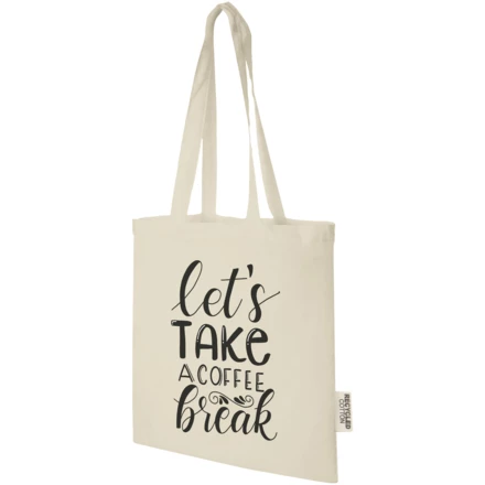 Madras torba na zakupy z bawełny z recyklingu o gramaturze 140 g/m2 i pojemności 7 l (NPC-12069506)