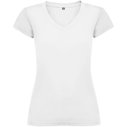 Victoria damska koszulka z krótkim rękawem i dekoltem w serek - 2XL (NPC-R66461Z5)