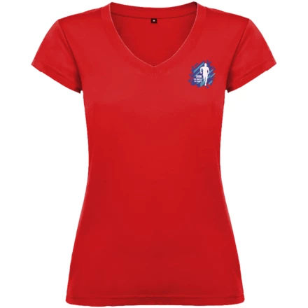 Victoria damska koszulka z krótkim rękawem i dekoltem w serek - M (NPC-R66464I2)