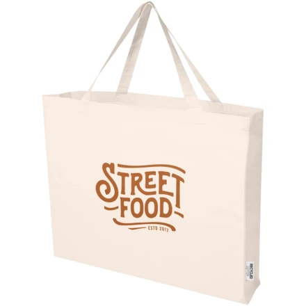 Odessa torba na zakupy z bawełny z recyklingu z certyfikatem GRS 220 g/m² 40L (NPC-12073406)