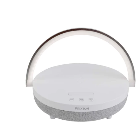 Prixton głośnik Bluetooth® 10 W 4 w 1 ze światłem LED i podstawą do ładowania bezprzewodowego (NPC-2PA16001)