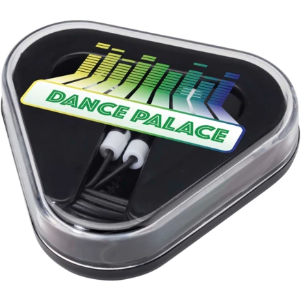 Rebel słuchawki douszne z pudełkiem do przechowywania z tworzyw sztucznych pochodzących z recyklingu (NPC-12443990)