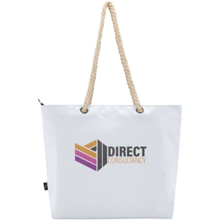 Panama torba termiczna na plażę z uchwytami ze sznurka wykonana z materiałów z recyklingu z certyfikatem GRS 23L (NPC-13007901)