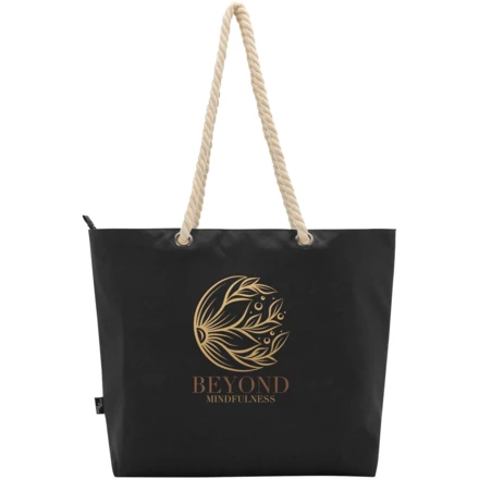 Panama torba termiczna na plażę z uchwytami ze sznurka wykonana z materiałów z recyklingu z certyfikatem GRS 23L (NPC-13007990)