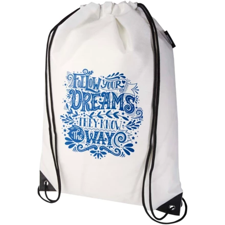 Evergreen torba ściągana sznurkiem o pojemności 5 l z włókiny z recyklingu z certyfikatem GRS (NPC-13008001)