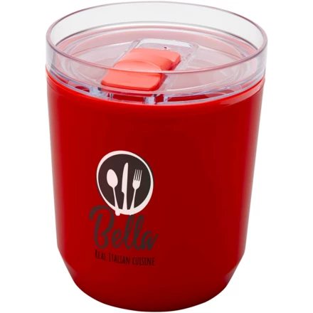 Hudson kubek z podwójnymi ściankami o pojemności 180 ml wykonany z tworzyw sztucznych pochodzących z recyklingu (NPC-10085221)