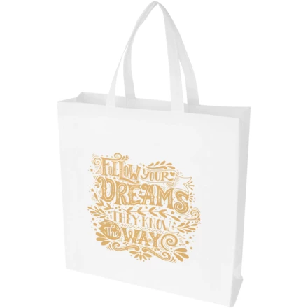 EcoSeal torba na zakupy z dnem wykonana z włókiny z recyklingu z certyfikatem GRS o pojemności 12 l (NPC-13010601)