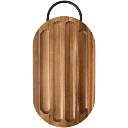 Prestige deska do krojenia z drewna akacjowego z nożem do chleba (NPC-12639371)