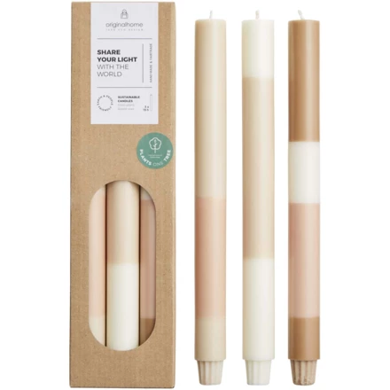 Originalhome świece warstwowe z wapienia — zestaw 3 sztuk (NPC-12642602)