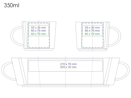 Lucas 350ml biały/biały (NMX-M453-80552)