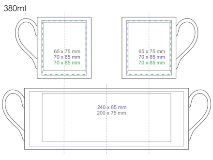 Paro 380ml biały/biały (NMX-M121-69949)