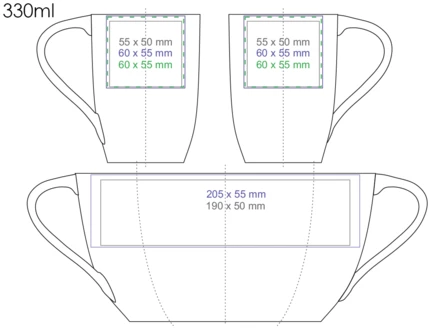 Vision 360ml biały/biały (NMX-M495-77247)