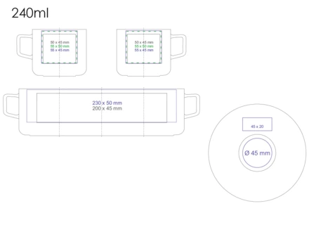Horizon 240ml biały/biały (NMX-C243-85545)