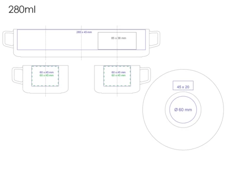 Horizon 280ml biały/biały (NMX-C243-85546)