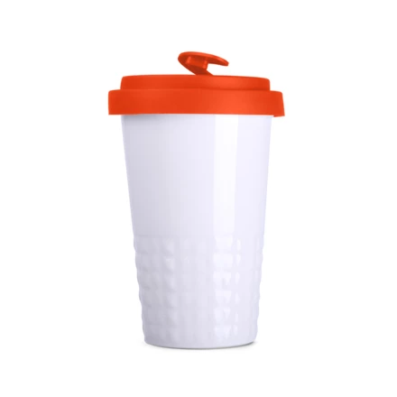 Kubek termiczny Freedom Excellence Lock 280ml biały/pomarańczowy (NMX-M458-80767)