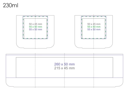 Osaka 230ml biały/biały (NMX-M534-87940)
