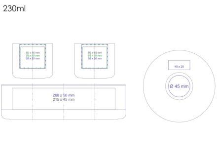 Osaka Set 230ml biały/biały (NMX-C249-88182)