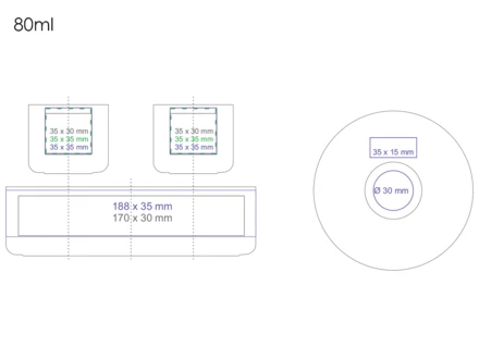 Osaka Set 80ml biały/biały (NMX-C249-88183)