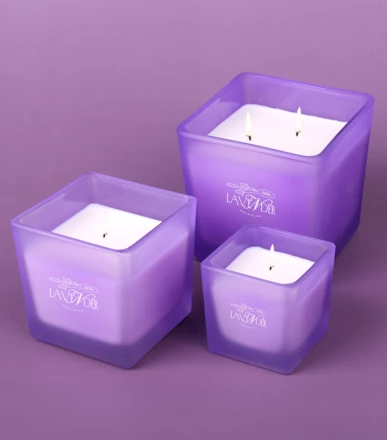 Świeca sojowa Cube Soy Wax 600ml bezbarwny/bezbarwny (NMX-Ca007-85496)