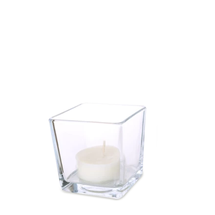 Świecznik Cube 115ml bezbarwny/bezbarwny (NMX-L007-91750)