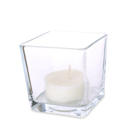 Świecznik Cube 300ml bezbarwny/bezbarwny (NMX-L007-91751)