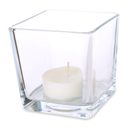 Świecznik Cube 600ml bezbarwny/bezbarwny (NMX-L007-91752)