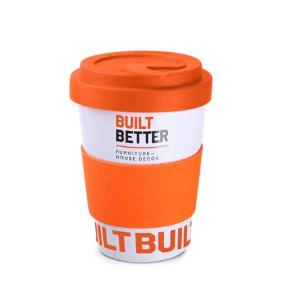 Kubek termiczny Coffee Trip 350ml biały/pomarańczowy (NMX-W037-87909)