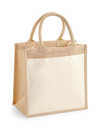 Torba midi Tote z bawełnianą kieszenią (NFR-651280080)