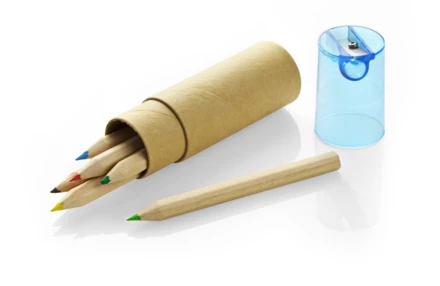 Kredki z temperówką 6 szt. FARVE (NAS-19803)