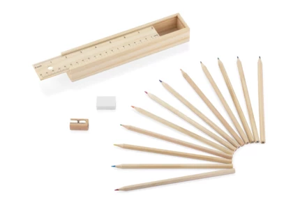 Piórnik z kredkami 12 szt. KRASI (NAS-19804)