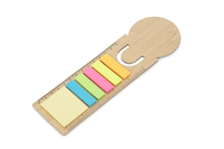Linijka bambusowa z karteczkami BEMO (NAS-18201-17)