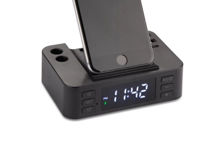 Budzik z ładowarką indukcyjną CLOCKI (NAS-09172-02)