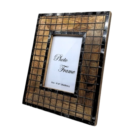 Drewniana ramka na zdjęcia - A-1638 - format zdjęcia: 10 x 15 cm (NMT-221877)