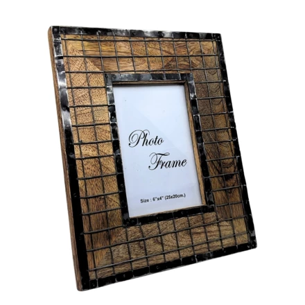 Drewniana ramka na zdjęcia - A-1638 - format zdjęcia: 10 x 15 cm (NMT-221877)