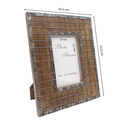 Drewniana ramka na zdjęcia - A-1328 - format zdjęcia 10x15cm (NMT-222058)