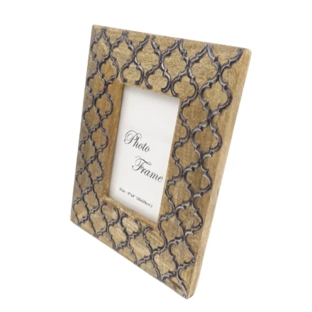 Drewniana ramka na zdjęcia - koniczynka marokańska - A-1133 - Format zdjęcia 15 x 10 cm (NMT-222041)