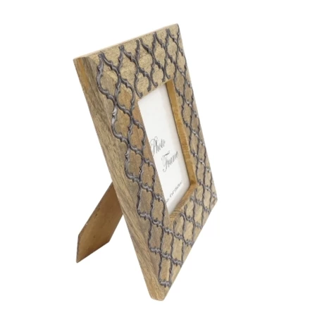 Drewniana ramka na zdjęcia - koniczynka marokańska - A-1133 - Format zdjęcia 15 x 10 cm (NMT-222041)