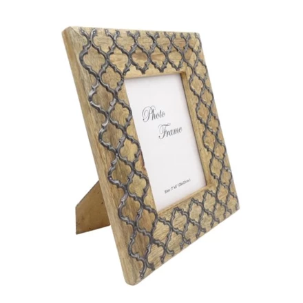 Drewniana ramka na zdjęcia - A-1155- koniczynka marokańska - format zdjęcia 13 x 18cm (NMT-221860)