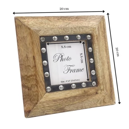 Drewniana ramka na zdjęcia 30071 - format zdjęcia 10x10cm (NMT-221952)