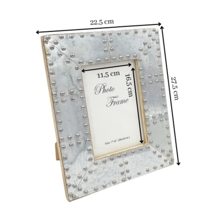 Drewniana ramka na zdjęcia Silver - 30159 - format zdjęcia 18x13cm (NMT-222096)