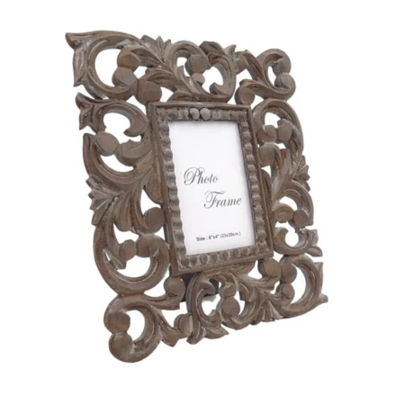 Drewniana ramka na zdjęcia 10x15 orientalna Mangowiec Boho - 29727 (NMT-221914)