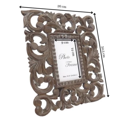Drewniana ramka na zdjęcia 10x15 orientalna Mangowiec Boho - 29727 (NMT-221914)