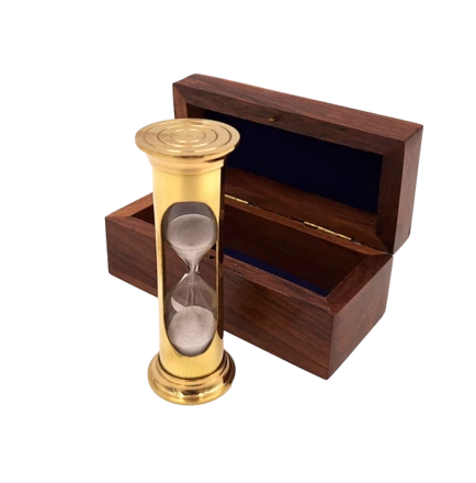 Klepsydra piaskowa w pudełku drewnianym 3 minuty - ROUND STP99 (NMT-221341)