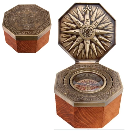 Kompas mosiężny Cardan - H43 (NMT-224076)