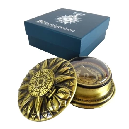 Kompas Solarny Mosiężny - Replika Renesans - H40 (NMT-228166)