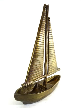 Model Jachtu - aluminium - wys. 38cm - N-3670 (NMT-223147)