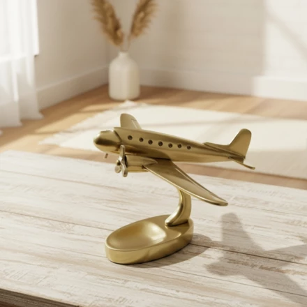 Duży metalowy model samolotu dwusilnikowego – 90549 (NMT-222768)