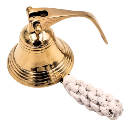 Dzwon Mosiężny Okrętowy Średnica 7,5 cm - Dekoracja Marynistyczna - HB34/3 (NMT-226223)