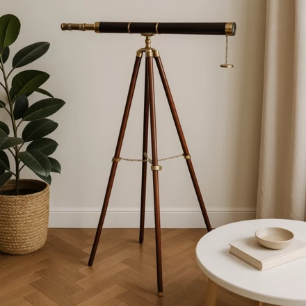 Wielka Luneta Dekoracyjna na drewnianym trójnogu – TWSS (NMT-226209)