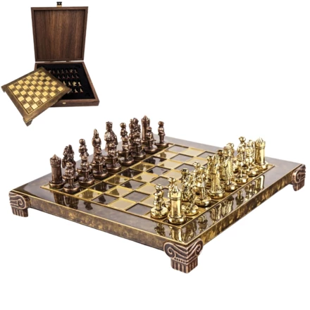 Ekskluzywne szachy metalowe Bizancjum - S1CBRO (NMT-227152)